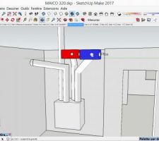 Installation caisson VMC DF avec les deux collecteurs