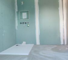 Carrelage de la SDB &eacute;tage pos&eacute;