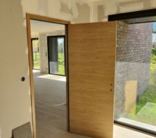 Porte fin de chantier FUJI roziere teinte natura