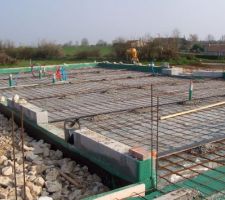 Treillage avant coulage de la plateforme