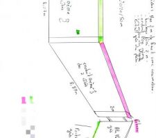 Voici le mur en projet,une partie chez moi,l autre partie chez le voisin et mon portail a fix&eacute; sur leur mur. C'est moi qui fait tout.