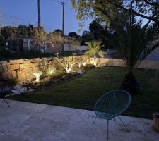 Eclairage du massif sec