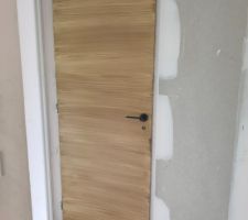 Peinture porte + poignée noire