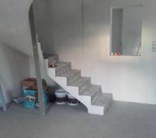 Escalier suspendu