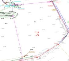 Lotissement et notre terrain numero 4