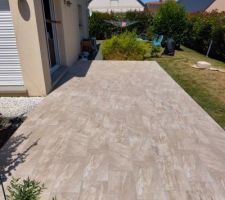 Carrelage terrasse de chez Aubade