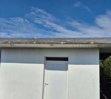 Ao&ucirc;t 2026 le toit de l'abri de jardin qui &eacute;tait fait avec une couverture en bac acier et refait suite a des fuites .
Cette fois en membrane avec soudage a chaud ( flag )