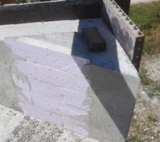 D&eacute;coffrage du dernier coulage de la maison !