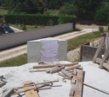D&eacute;coffrage du dernier coulage de la maison !