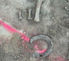 Les vestiges trouv&eacute;s sur place !