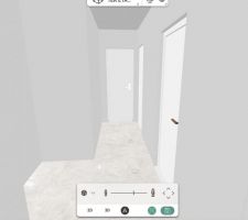 Plan SDB 1er version vasque 70cm et couloir 100cm