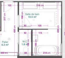 SDB 1er version weet room cot&eacute; fen&ecirc;tre