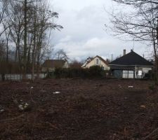 Vue du terrain &agrave; partir du lot 6