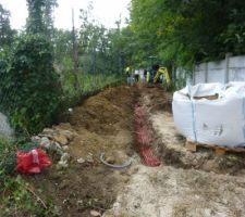 Passage des fourreau en attentes (interphone, portails &eacute;lectrique...)