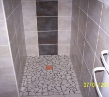 Douche sdb haut terminée