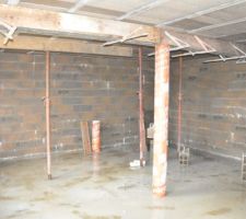 Sous sol &agrave; am&eacute;nager ult&eacute;rieurement