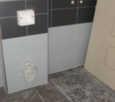 Faience et douche italienne des enfants