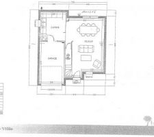 Voici les plans de notre maison c'est petit et simple