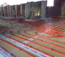 Gaines du plancher chauffant
