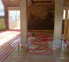 Gaines du plancher chauffant