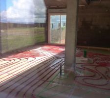 Gaines du plancher chauffant