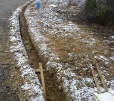 Fondations du muret
