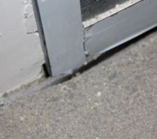 Nombreux ponts thermiques au niveau des menuiseries