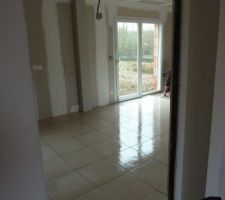 Pose du carrelage 45*45 dans la cuisine