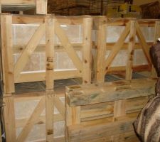 Les palettes de travertin