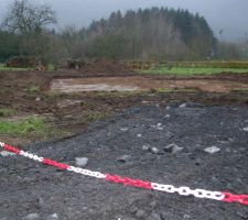 Empierrement pour l'accès au chantier