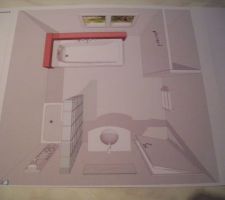 Implantation salle de bain