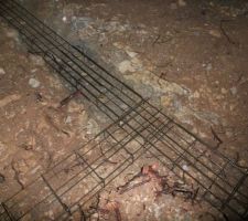 Ferraillement de 8 cm pos&eacute;