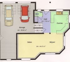 Plan du garage et RDC