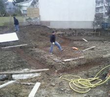 Les ferrailles sont pos&eacute;es