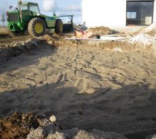 Fosse septique : filtre à sable 70cm de hauteur sur 30m2
