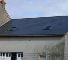 Les velux sont posés là c du côté rue!