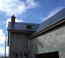 Là velux du côté jardin!