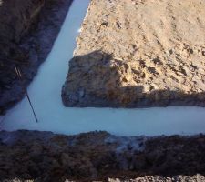 2ème jour - rajout du béton pour solidifier