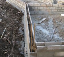 Ceinturage dernier parpaing vide sanitaire