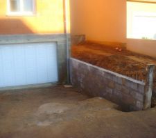 Mur de soutènement garage (droite)