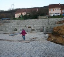 Maison vue du futur salon