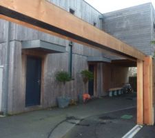 Un bardage en douglas apres 3 ans de vie
