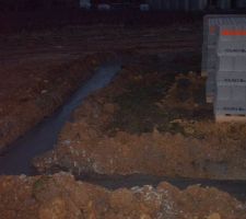 Photo n°2 après coulage  (désolé pour la qualité, la nuit tombe)