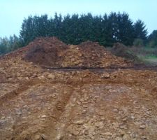 D&eacute;but du terrassement..