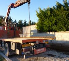 Livraison des ferrailles pour les fondations