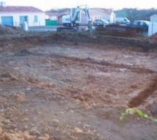 Les fondations enfin termin&eacute;es de creuser