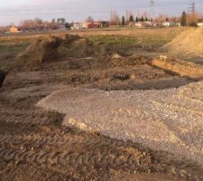 Terrassement : on creuse les tranchées