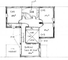 Plan prévisionnel de l'étage