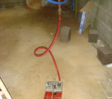 Chauffage au sol - test de pression dans les serpentins