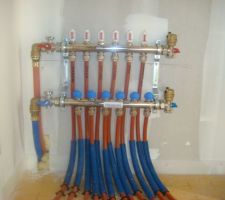 Chauffage au sol - nourrice du RDC